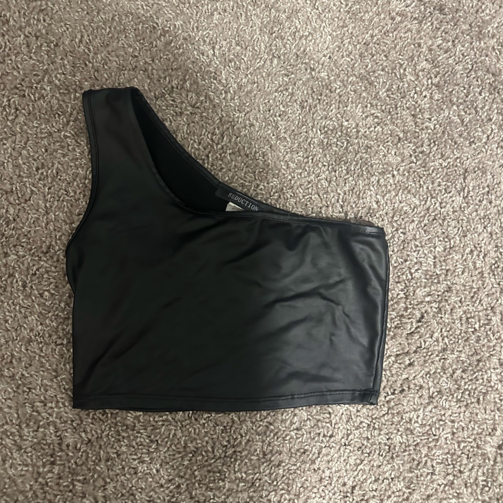 Crop top leather